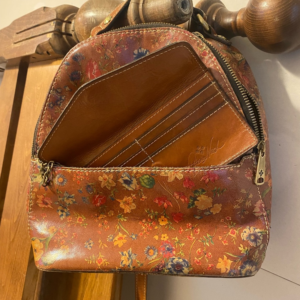 Patricia Nash Brown Leather Backpack